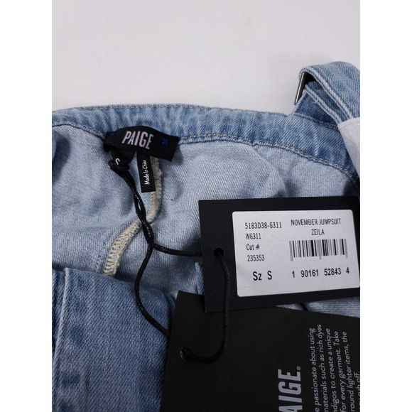 PAIGE November Lace Up Chambray Jumpsuit - Picture 5 of 7